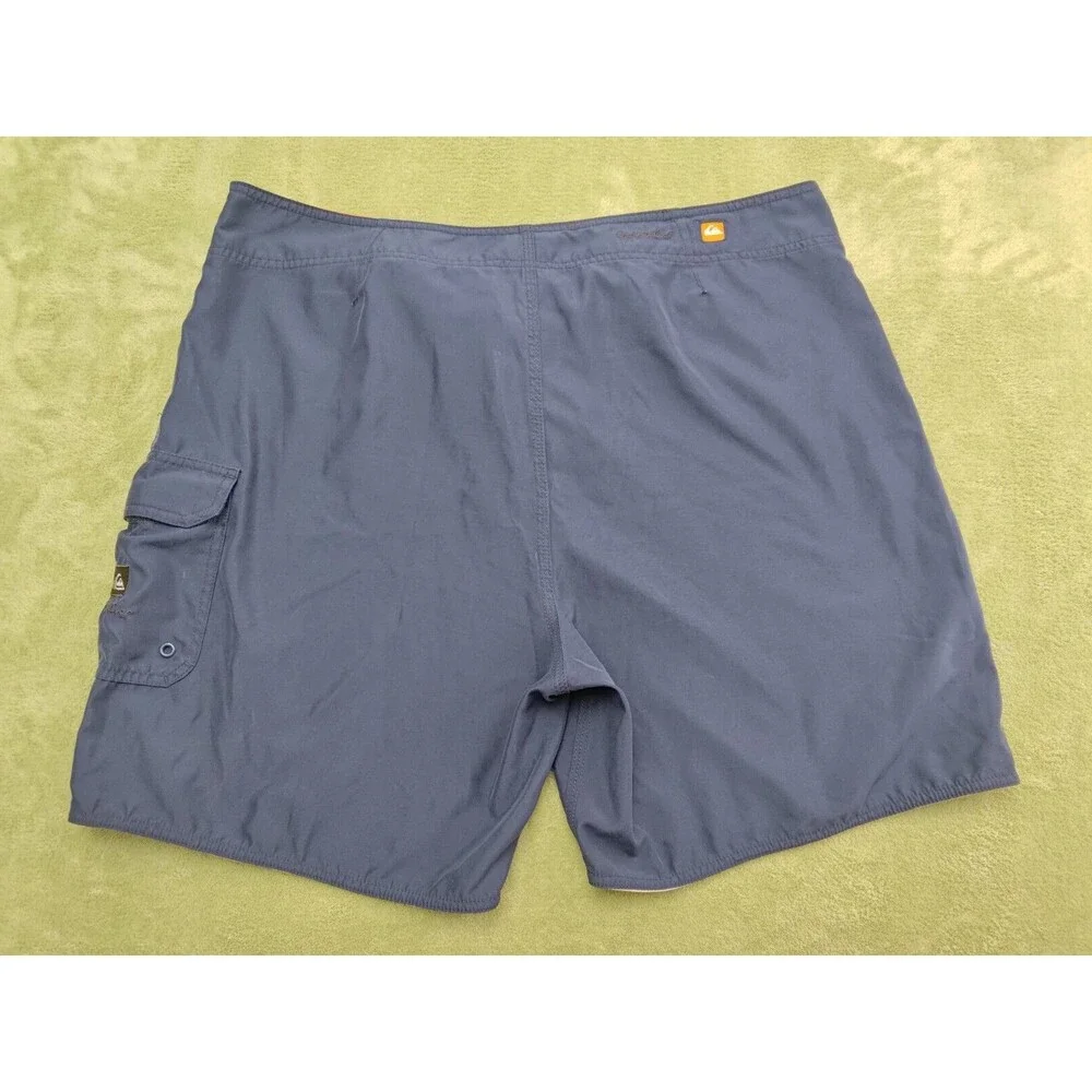 Quiksilver Mens 40 Board Shorts Blue Swim Trunks Pockets Beach Surf Casual